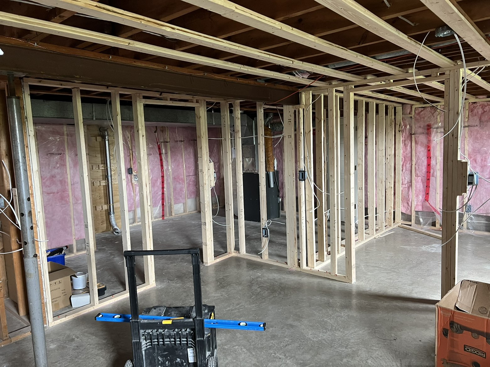 Robinson Renovations crew framing and boarding a job site in Ottawa